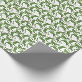 Crocodile White Watercolor Array Geschenkpapier (Ecke)