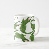 Crocodile White Watercolor Array Kaffeetasse (VorderseiteRechts)