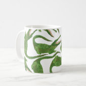 Crocodile White Watercolor Array Kaffeetasse (Vorderseite Links)