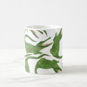 Crocodile White Watercolor Array Kaffeetasse (Mittel)