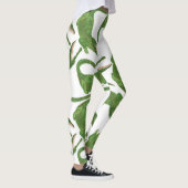 Crocodile White Watercolor Array Leggings (Rechts)
