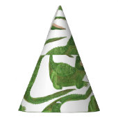 Crocodile White Watercolor Array Partyhütchen (Links)