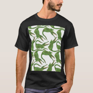 Crocodile White Watercolor Array T-Shirt