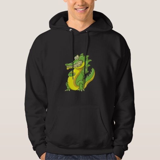 Crocodile With Braces Hoodie (Vorderseite)