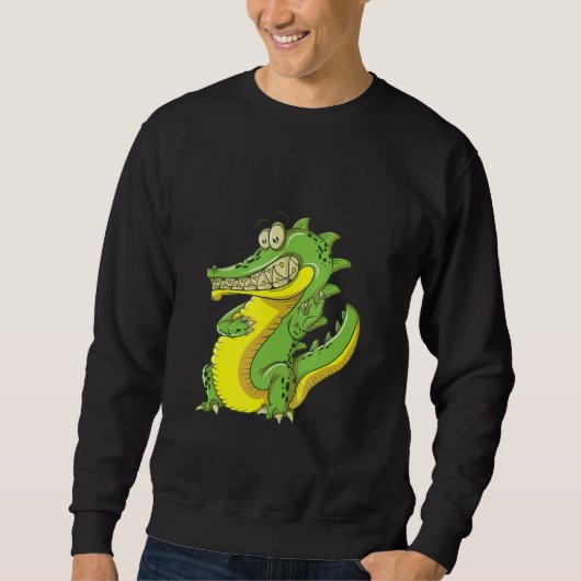 Crocodile With Braces Sweatshirt (Vorderseite)