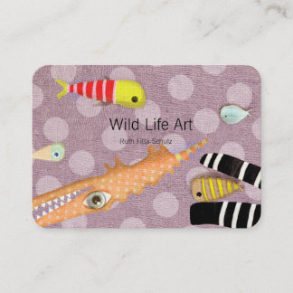 Crocodilen Business Cards Kunst Visitenkarte