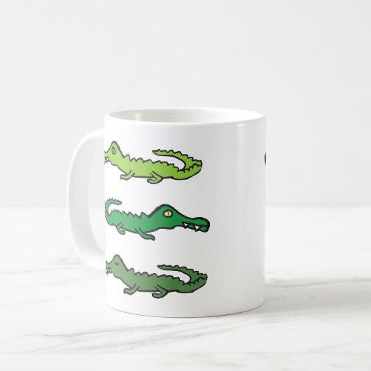 Crocodiles and Alligators Kaffeetasse (Vorderseite Links)