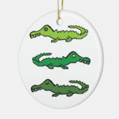 Crocodiles and Alligators Keramik Ornament (Links)