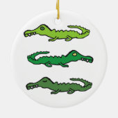 Crocodiles and Alligators Keramik Ornament (Hinten)