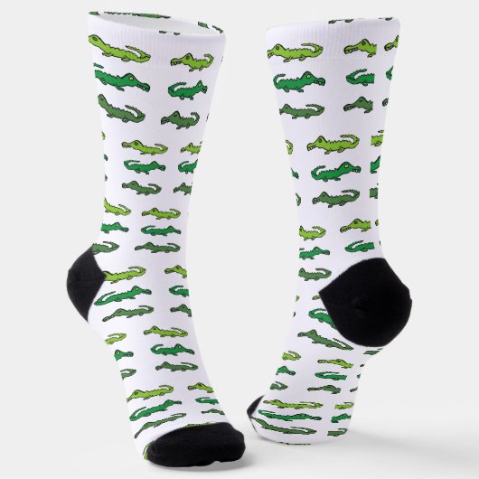 Crocodiles and Alligators Socken (Gewinkelt)