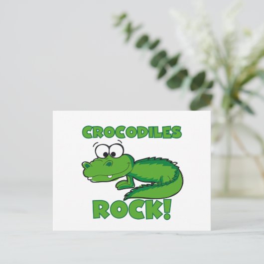 Crocodiles Rock Postkarte (Stehend Vorderseite)