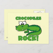 Crocodiles Rock Postkarte (Vorne/Hinten)