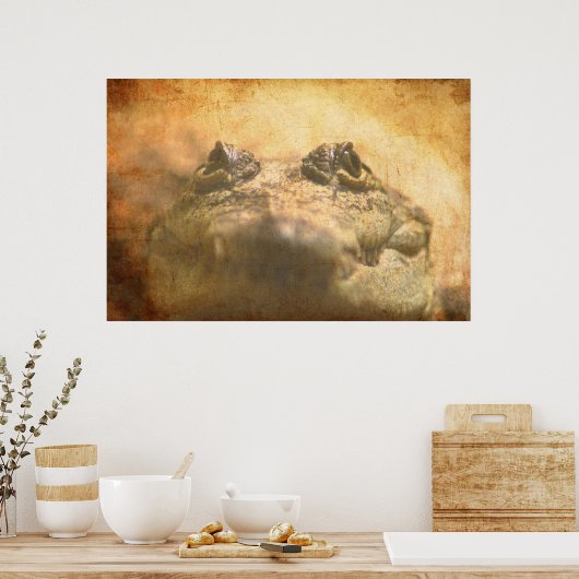 Crocodylus Moreletii Nah Poster (Küche)