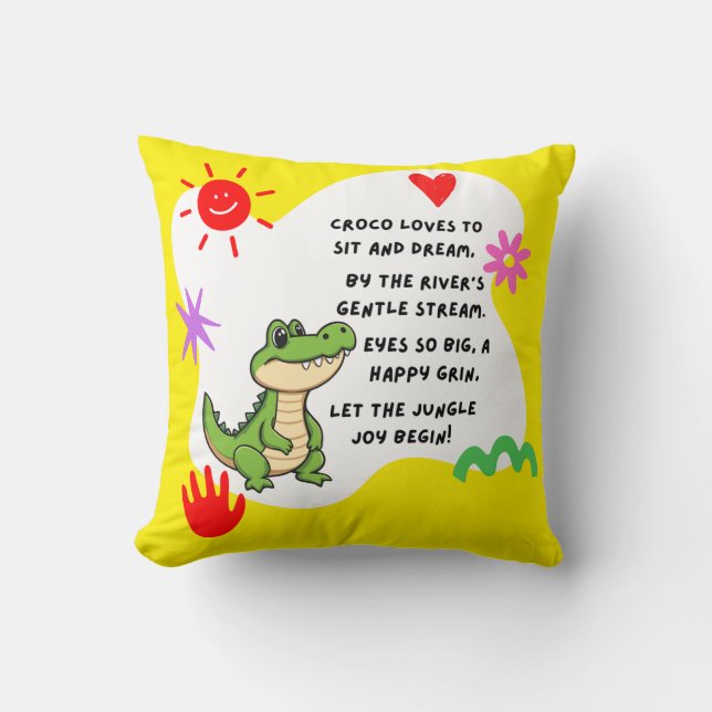 - "Crocos Dream Stream" Kissen (Vorderseite)