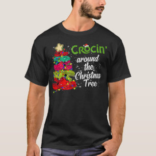 Crocs Christmas Tree Crocin Rund um die Weihnachts T-Shirt