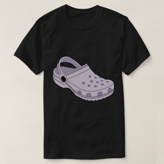 Crocs Lavender Clog Shoe Sticker T-Shirt (Design vorne)