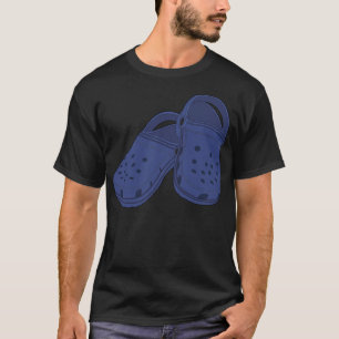 Crocs schuh Pair cerulanischer blauer klassischer T-Shirt
