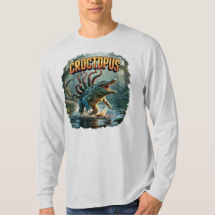 Croctopus Illustration Combo Kreatur Funny T-Shirt