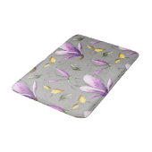 Crocus Blooms Bath Mat Badematte (Schrägansicht)