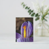 Crocus Blossom - Visitenkarte (Stehend Vorderseite)