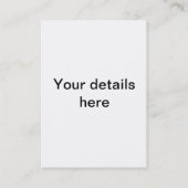 Crocus Blossom - Visitenkarte (Rückseite)