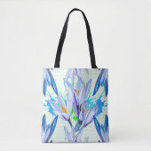 Crocus Blume Abstrakt Tasche (Vorderseite)