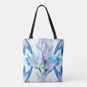 Crocus Blume Abstrakt Tasche (Rückseite)