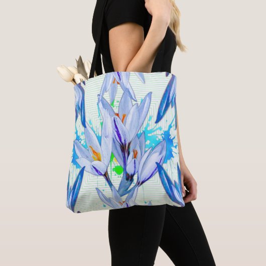 Crocus Blume Abstrakt Tasche (Von Nahem)
