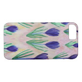 Crocus Blume Apple iPhone 7 Slim Maple Wood Case (Rückseite (Horizontal))