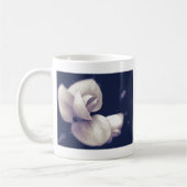 Crocus Blume Blossom in Schwarz-Weiß Kaffeetasse (Links)