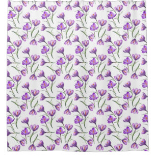 Crocus Blume Duschvorhang