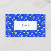 Crocus Blume Flat Platzkarte (Rückseite)