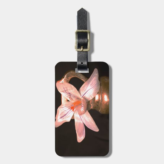 Crocus Blume Gepäckanhänger (Vorderseite vertikal)