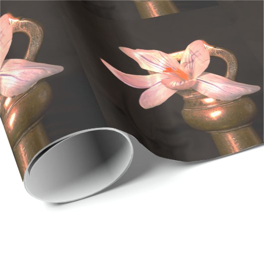 Crocus Blume Geschenkpapier (Rolleneckpunkt)