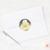 Crocus Blume Grunge Runder Aufkleber (Umschlag)