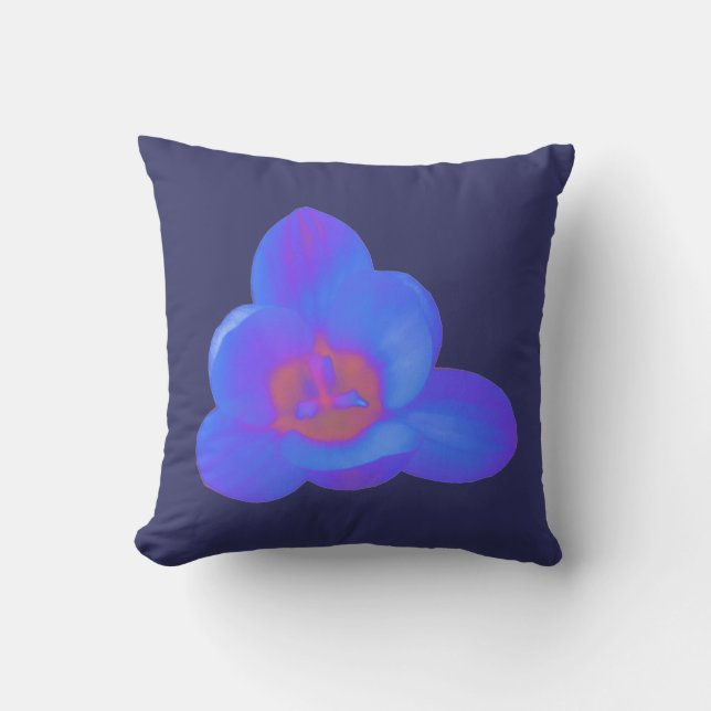 Crocus Blume Heiß und Kalt Kissen (Vorderseite)
