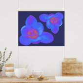 Crocus Blume Hot und Cold Print Poster (Küche)