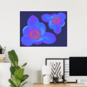 Crocus Blume Hot und Cold Print Poster (Heimbüro)