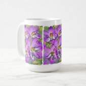 CROCUS BLUME KAFFEE TASSE (Vorderseite Links)