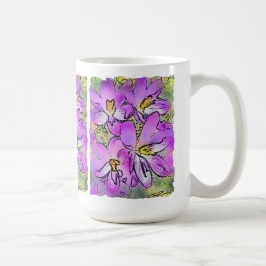 CROCUS BLUME KAFFEE TASSE (Rechts)