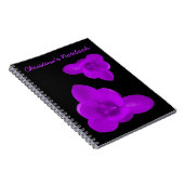 Crocus Blume Lila benutzerdefinierbares Notebook Notizblock (Rechte Seite)