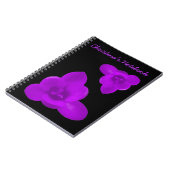 Crocus Blume Lila benutzerdefinierbares Notebook Notizblock (Linke Seite)