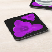 Crocus Blume Lila Cork Untersetzer (Linke Seite)