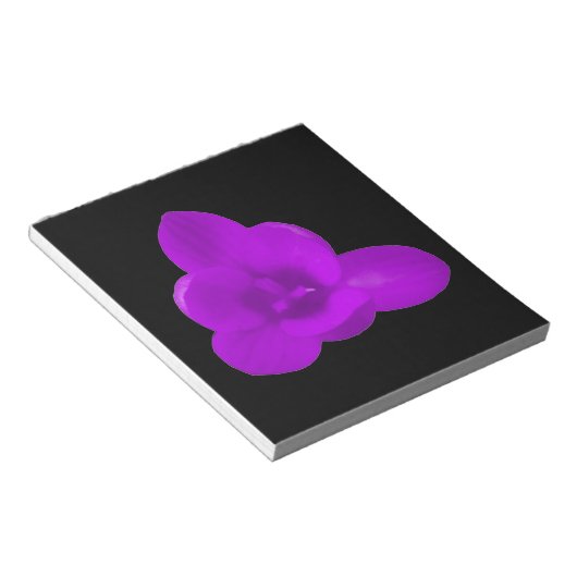 Crocus Blume Lila Notepad Notizblock (angewinkelt)
