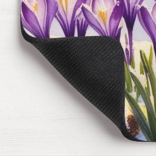 Crocus Blume Mousepad (Ecke)