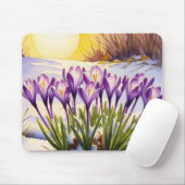 Crocus Blume Mousepad (Mit Mouse)