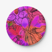 CROCUS-BLUME PAPPTELLER (Vorderseite)