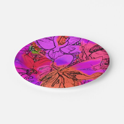 CROCUS-BLUME PAPPTELLER (Schrägansicht)