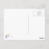 Crocus Blume Postkarte (Rückseite)