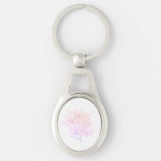 Crocus Blume Schlüsselanhänger (Vorderseite)